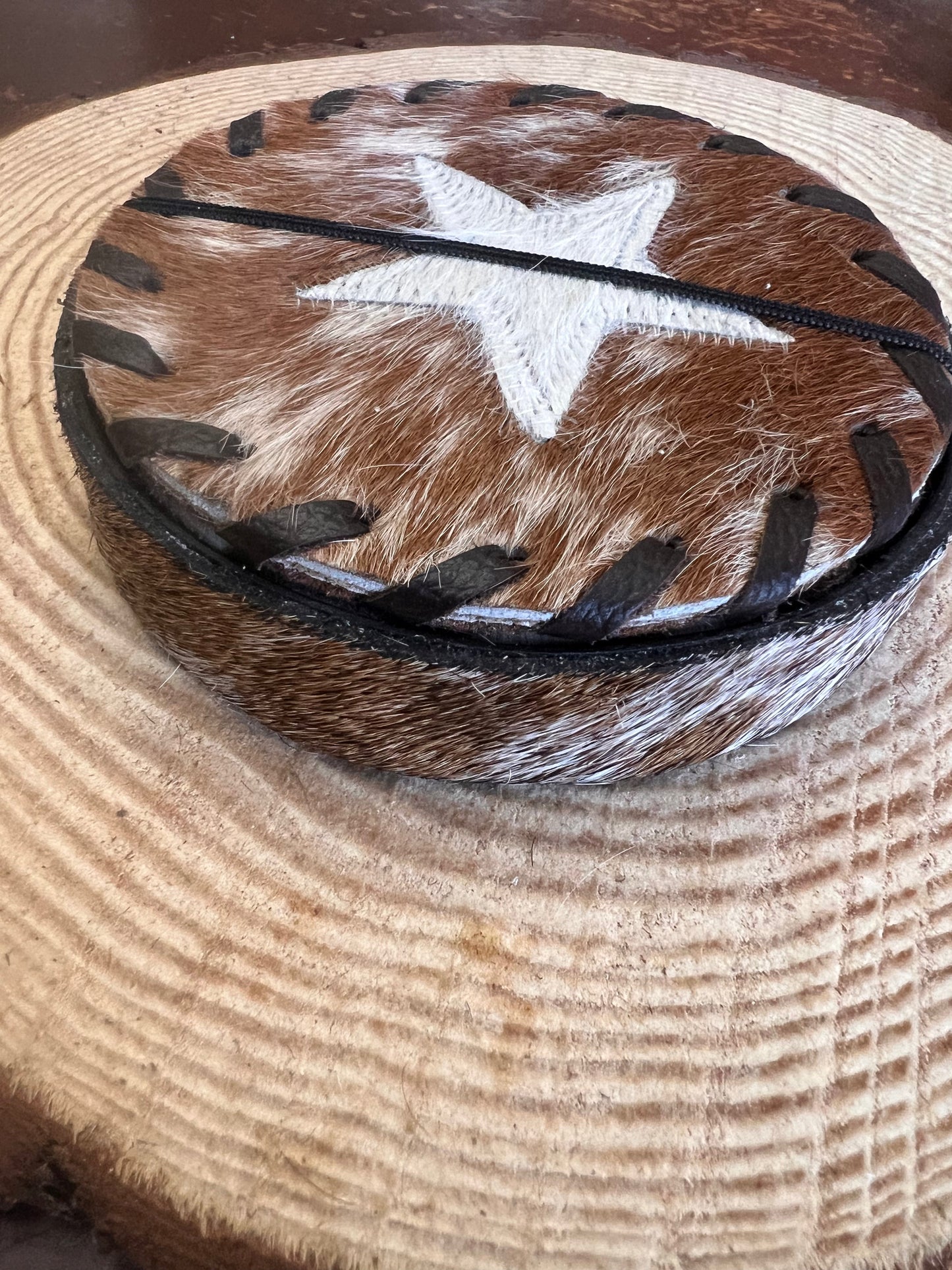 Star Cowhide Coasters
