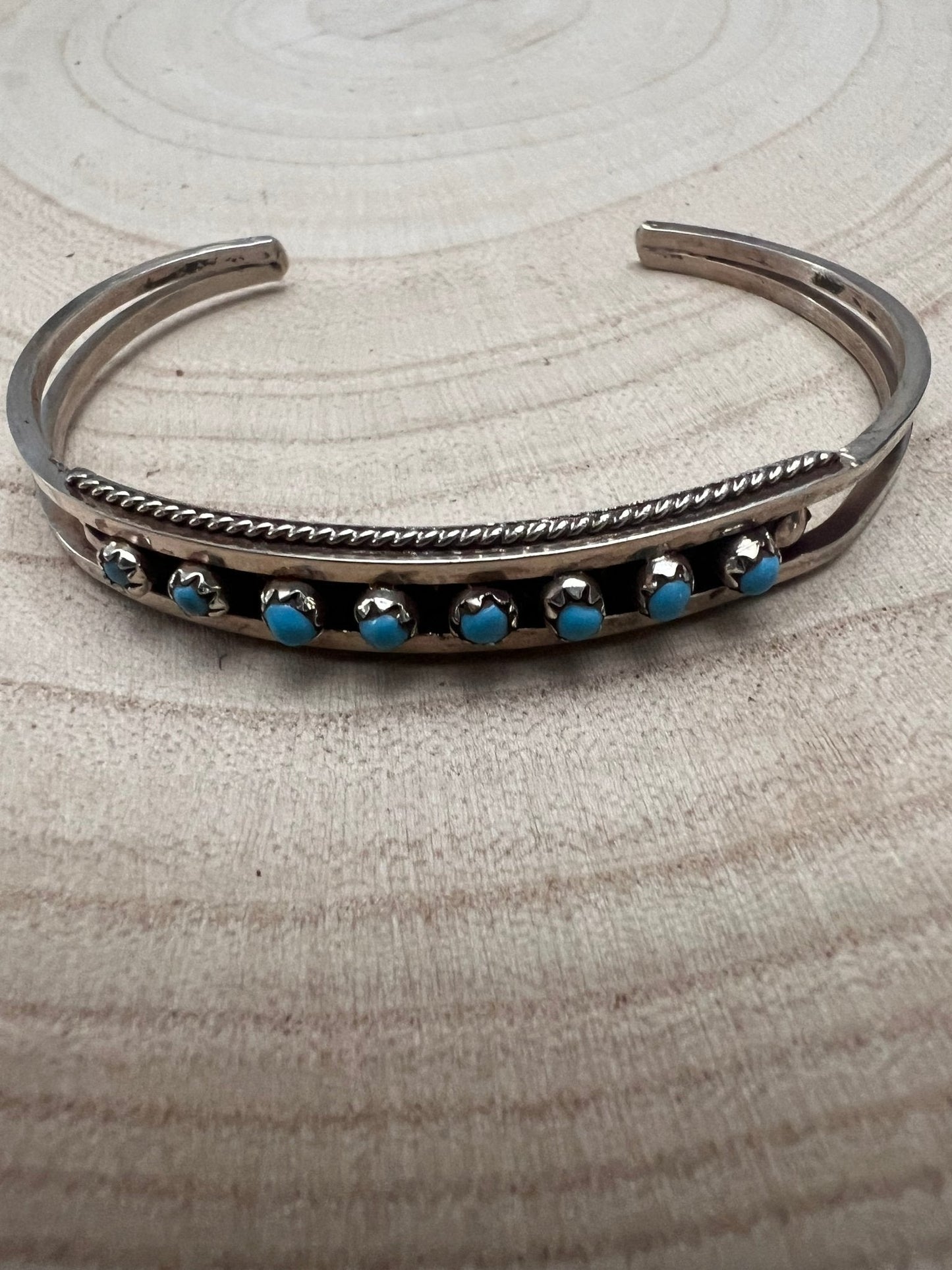 Susie Livingston Turquoise & Sterling Silver Bracelet