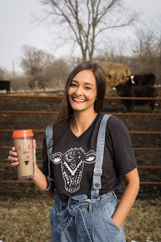 Coffee Then Cows Coffee Tumbler - 16 oz.