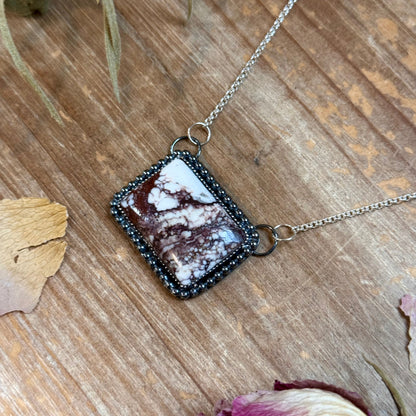MJ Wild Horse Bar Necklace – Sterling Silver