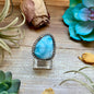 MJ Ring Free-Form Larimar Sterling Silver Ring