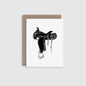 Saddle - Letterpress Greeting Card