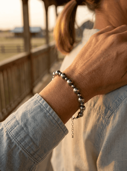 3mm & 6mm Sterling Pearl Bracelet — 6 inch (with 3 inch extender)