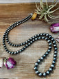 NFR Collection Necklace – Graduated Sterling Silver Pearls 6mm to 16mm – 45"
