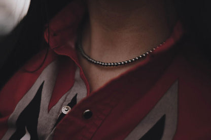 5mm Sterling Pearl Choker — 14 inch