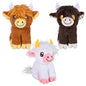 5" Mini Highland Cow Plush — Stocking-Stuffer Western Mini