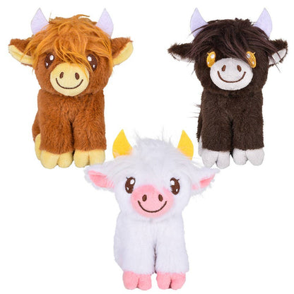 5" Mini Highland Cow Plush — Stocking-Stuffer Western Mini