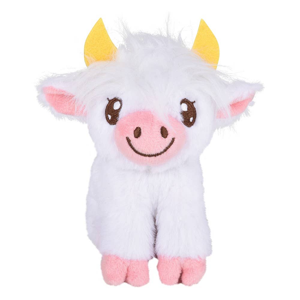 5" Mini Highland Cow Plush — Stocking-Stuffer Western Mini