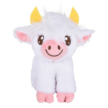 5" Mini Highland Cow Plush — Stocking-Stuffer Western Mini