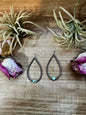Golden Hill Turquoise Teardrop Earrings – Sterling Silver