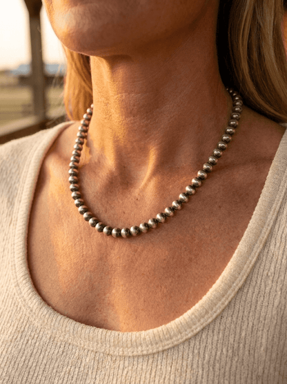 5mm Sterling Pearl Necklace — 16 inch