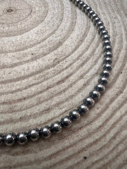 5mm Sterling Pearl Necklace — 18 inch (Made in USA)