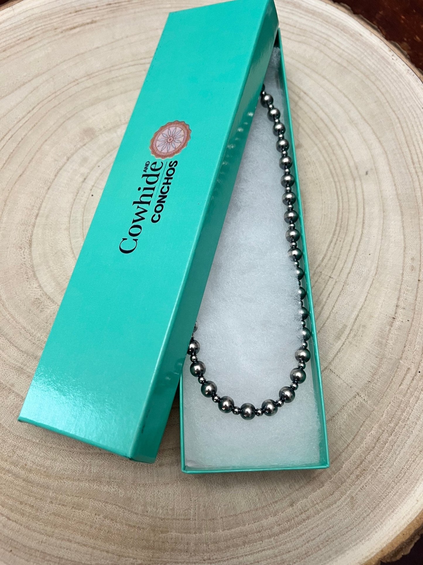 6mm & 3mm Sterling Pearl Choker — 14 inch