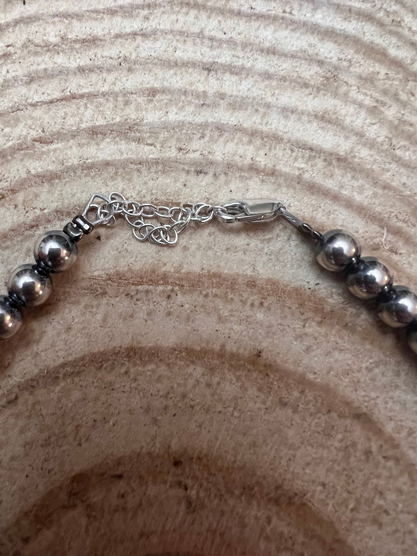 6mm Sterling Pearl Necklace — 18 inch
