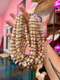16-Inch Colorful Glass Bead & Sterling Silver Pearl Necklace - 14 options