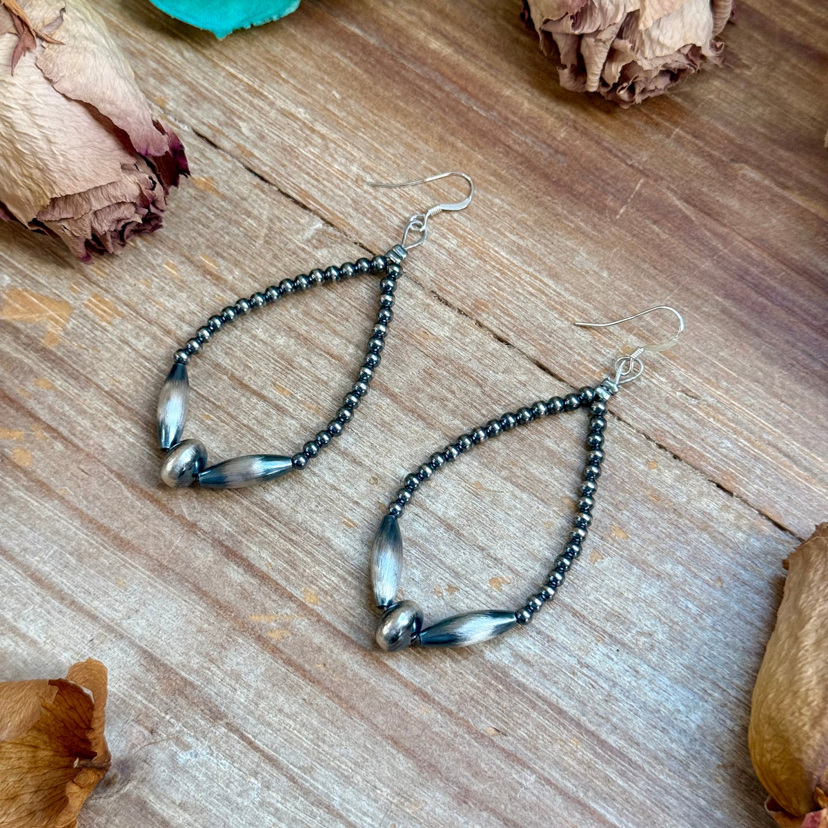 Sterling Silver Torpedo Teardrop Earrings