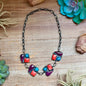 One-of-a-Kind Turquoise & Spiny Oyster Three-Charm Choker