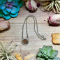 91 - Sterling Silver Indian Head Penny Hand-Filed Frame Fixed Chain Necklace by Jason Ogg