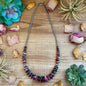 23” Purple & Turquoise Spiny Necklace