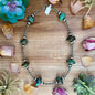 23” Turquoise Rondelle Necklace – Sterling Silver