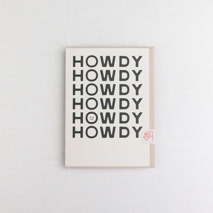 Happy Little Howdy Greeting Card
