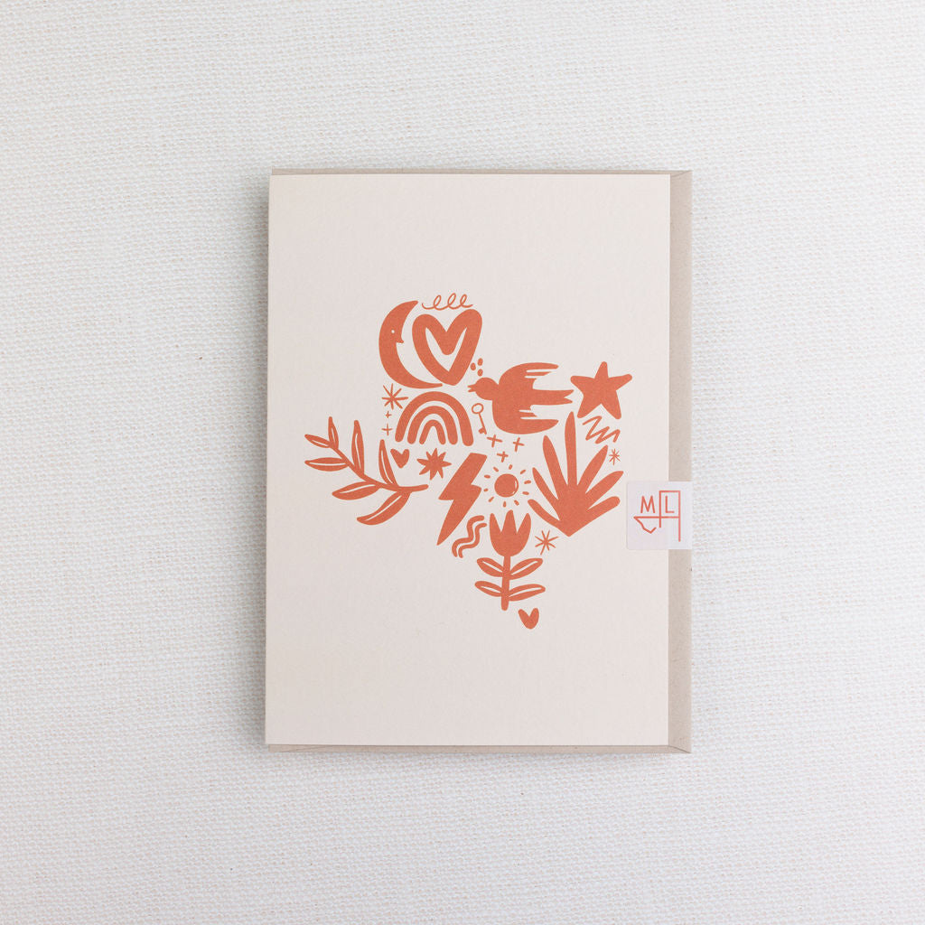Texas to the Moon & Back Greeting Card