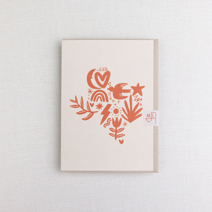 Texas to the Moon & Back Greeting Card