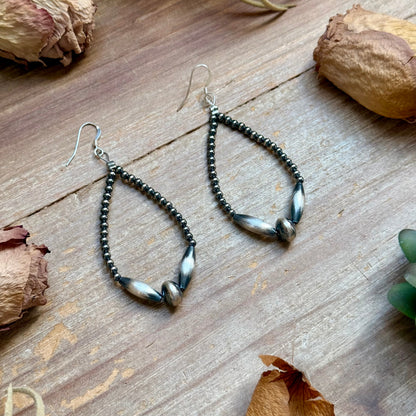 Sterling Silver Torpedo Teardrop Earrings
