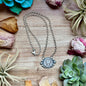 94 - Sterling Silver Mercury Dime Fixed Chain Necklace by Jason Ogg