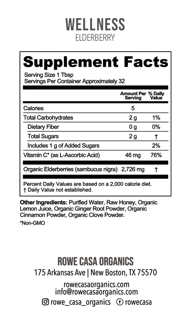 Elderberry Immune Support 16oz