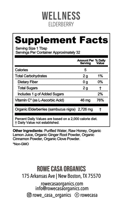 Elderberry Immune Support 16oz