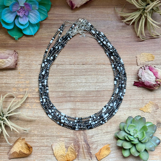 Faceted Zebra Jasper Necklace – 19" + Extender – 3mm