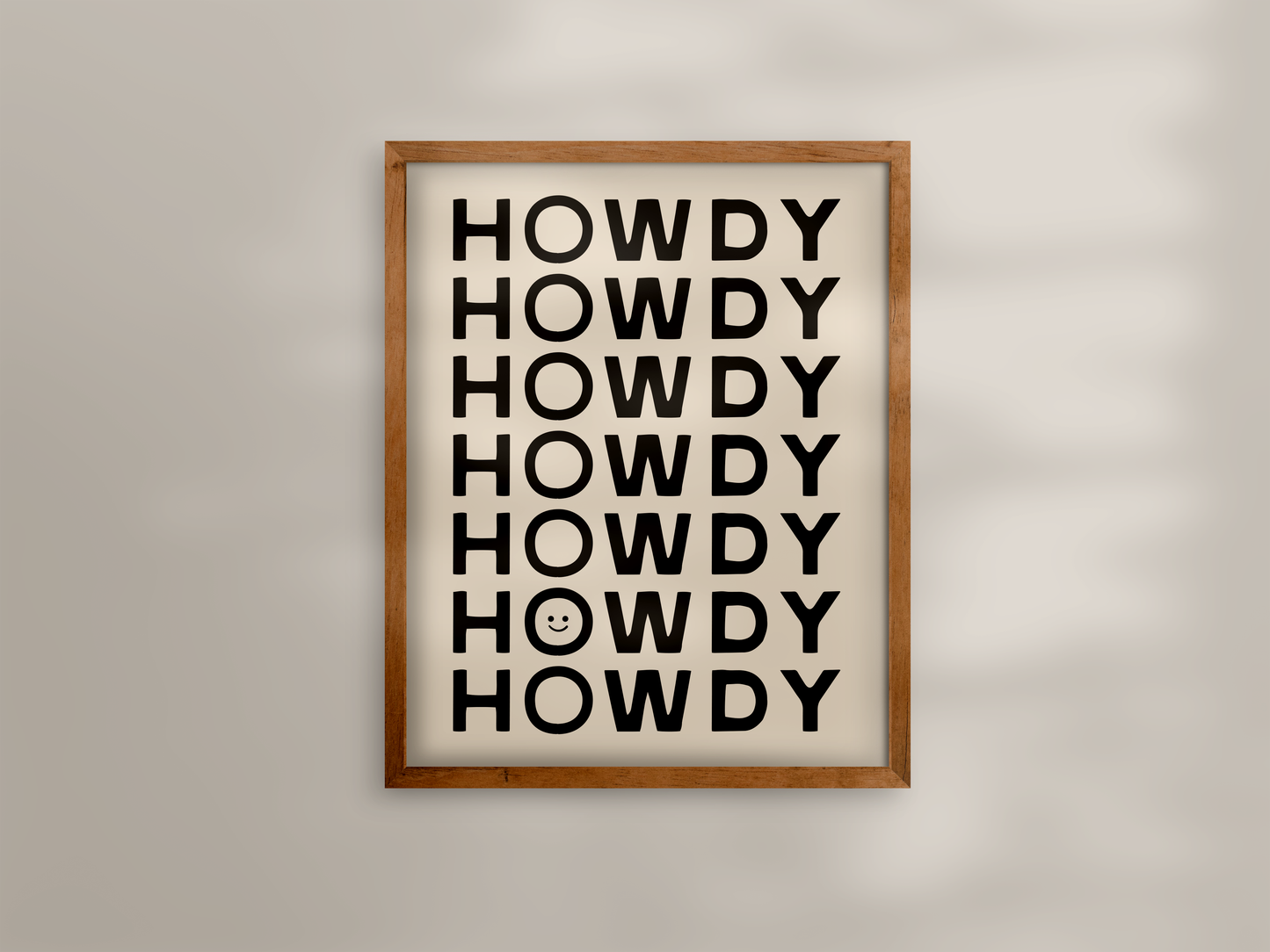 Happy Little Howdy Print | 16" x 20"