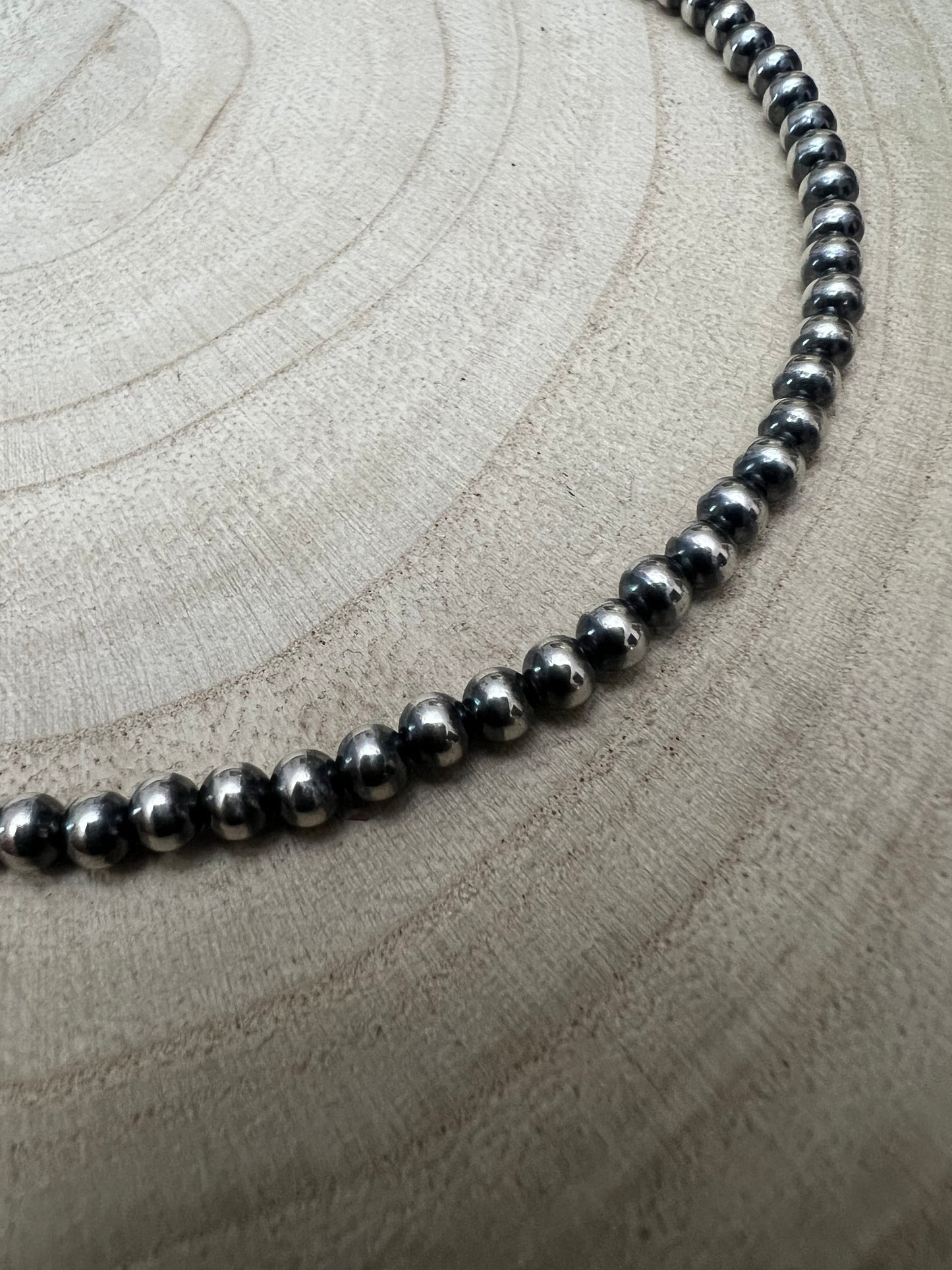 4mm Sterling Pearl Choker — 14 inch