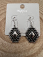 Western Southwestern Concho Dangle Earrings — 1½" Drop