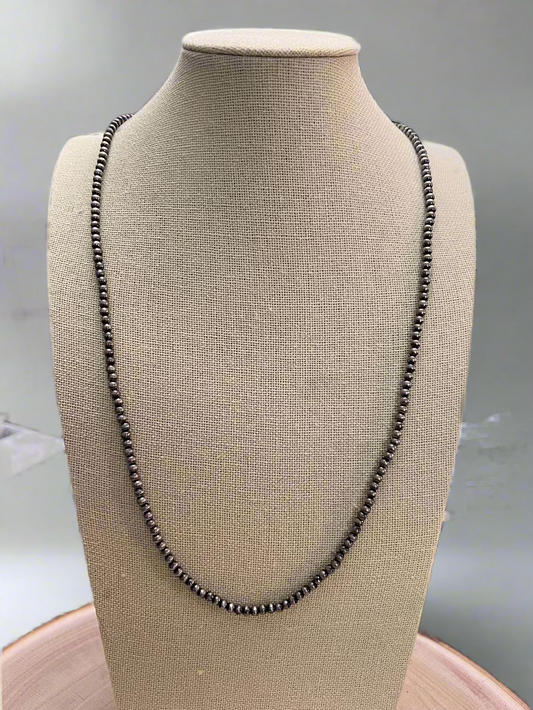4mm Faux Pearl Necklace - 28 inch