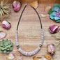 Pink Conch & Black Hematite Necklace – 23.5” –