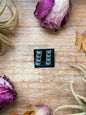 Sterling Silver Kingman Turquoise Long Stud Earrings