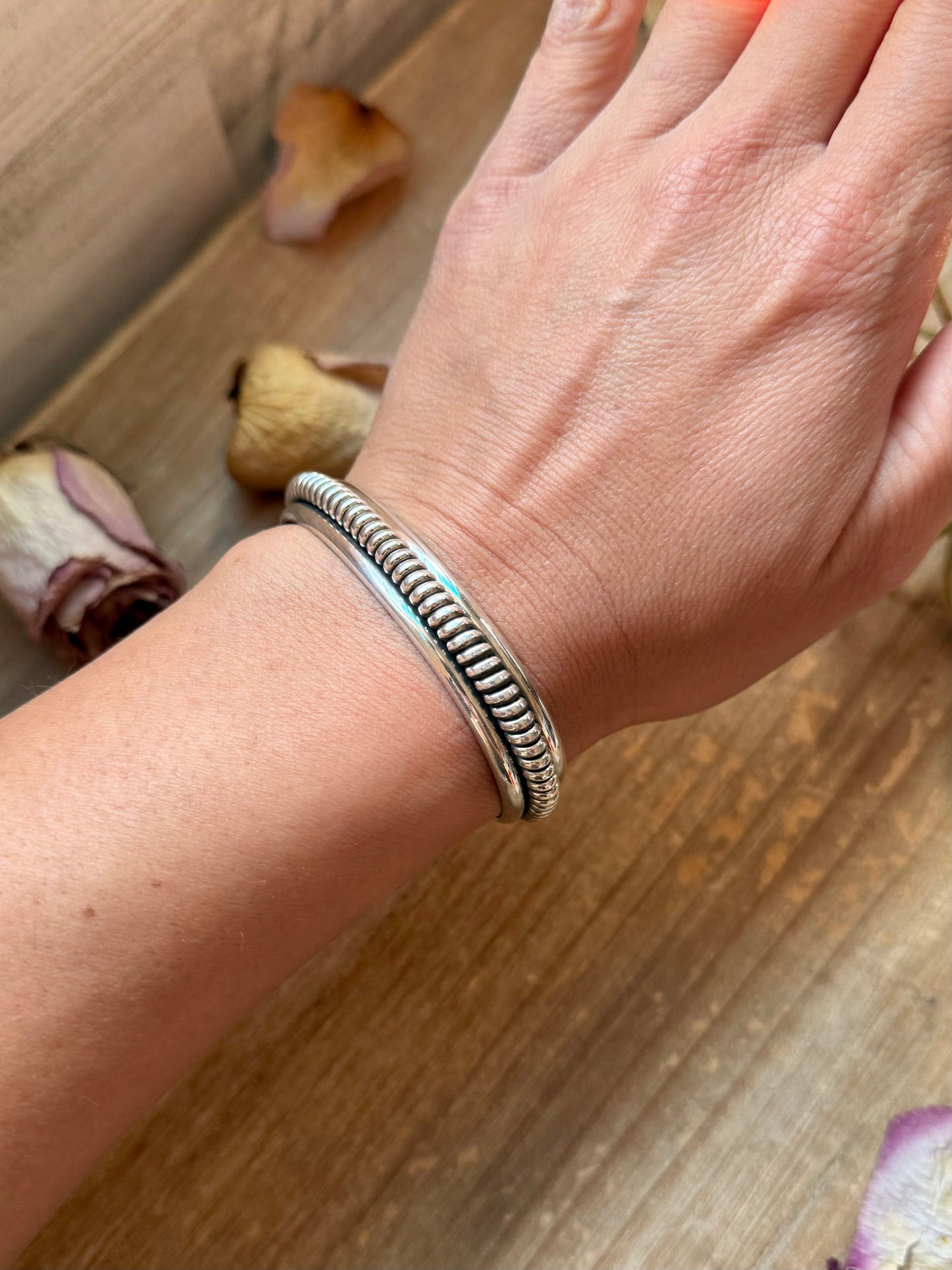 Sterling Silver Heavy-Duty Cuff Bracelet