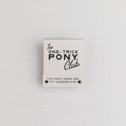 The One-Trick Pony Club Matchbook