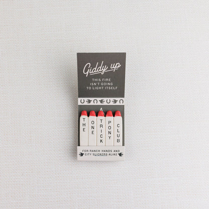 The One-Trick Pony Club Matchbook