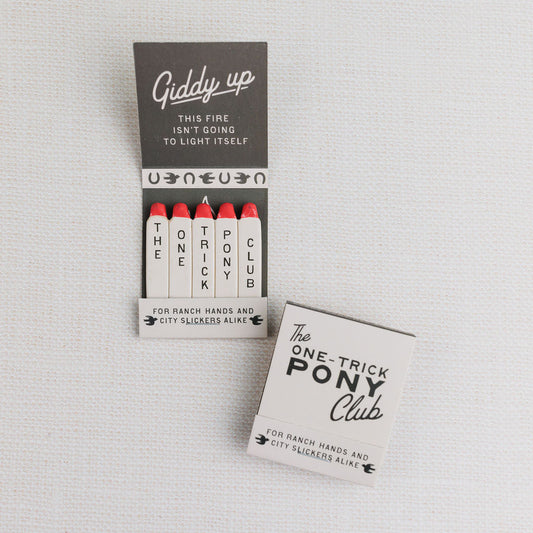 The One-Trick Pony Club Matchbook