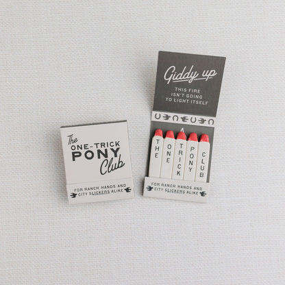 The One-Trick Pony Club Matchbook
