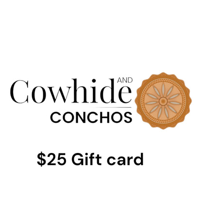 Cowhide and Conchos Gift Cards