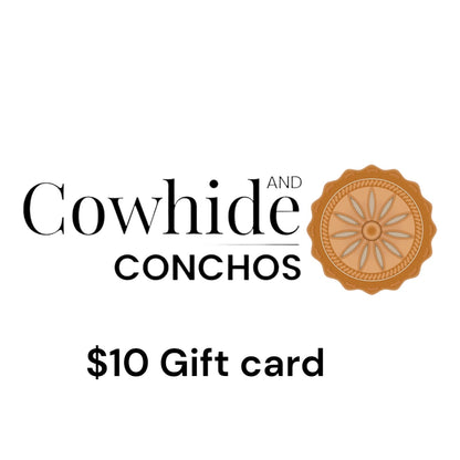 Cowhide and Conchos Gift Cards