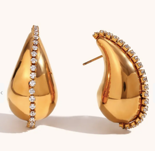 Studded Teardrop