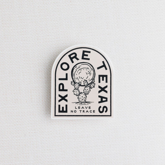 Explore Texas, Leave No Trace Sticker