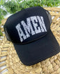 "Amen" Trucker Hat — Otto 5-Panel with Pre-Curved Visor, Braid Detailing & Double Snapback