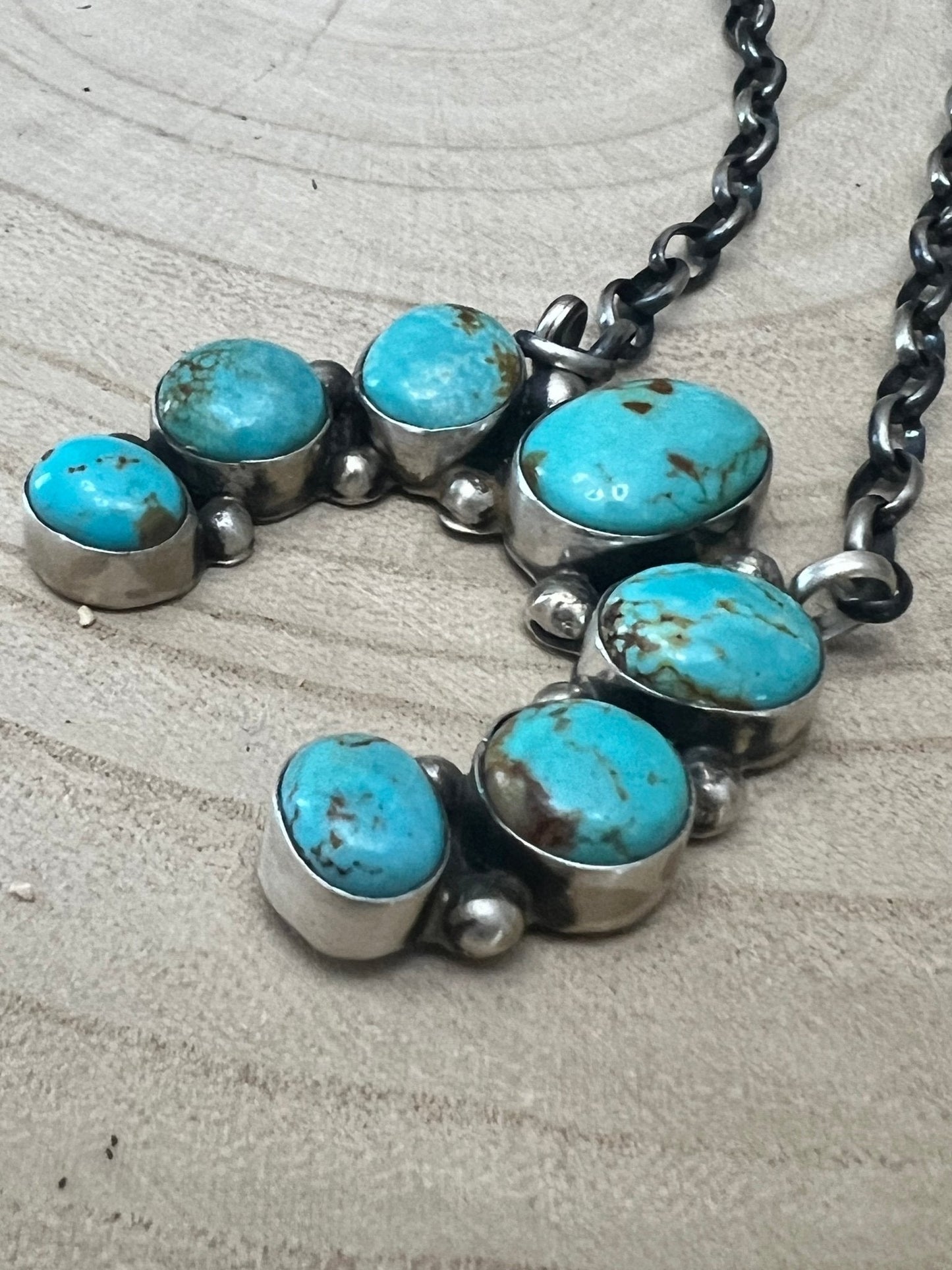 Augustine Largo Navajo Handmade Kingman Naja Necklace - 18 inch