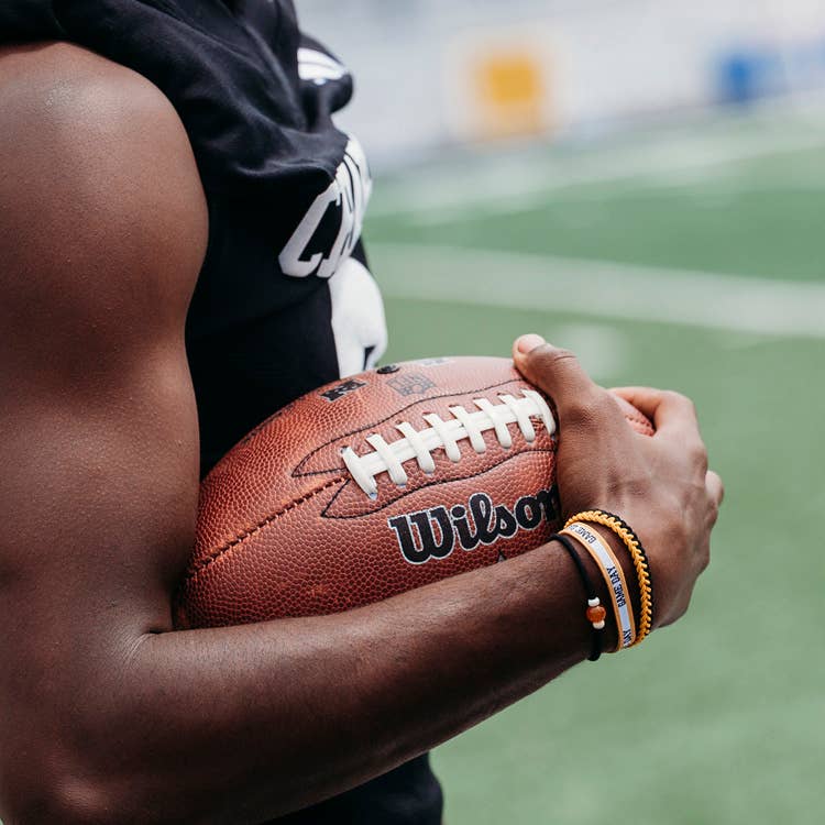 "Game Day" Black/Gold Hair Tie Bracelet